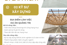 TUYỂN DỤNG KỸ SƯ XÂY DỰNG - DỰ ÁN QUẢNG TRỊ